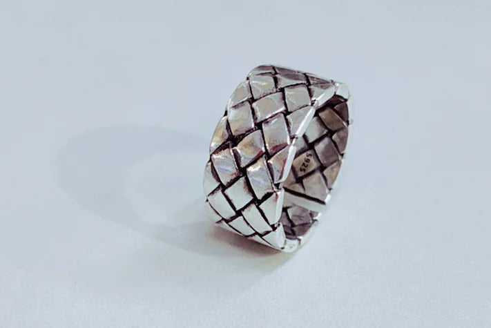 Vintage Woven Cross Ring