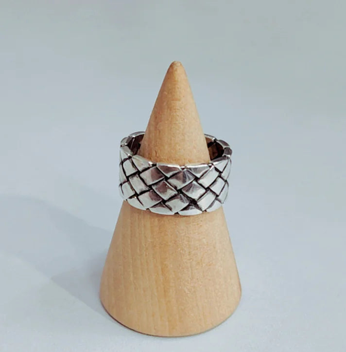 Vintage Woven Cross Ring