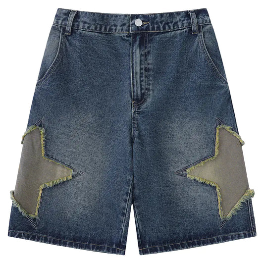 Vintage Star Patch Jeans for Men
