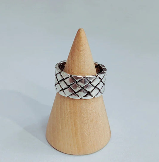 Vintage Woven Cross Ring
